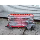 Pallet of Orange Plastic Saftey Barriers - No reserve
