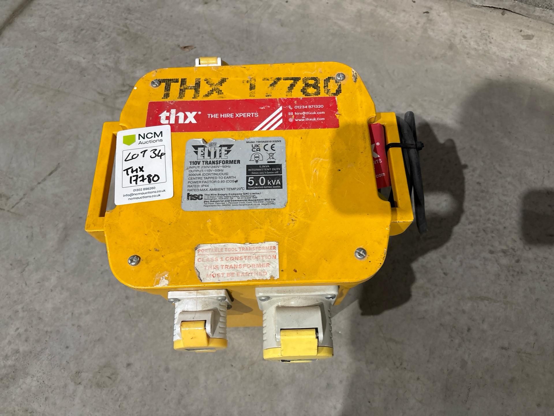 Elite 110v Kva Transformer -THX17780 - No Reserve - Image 4 of 7