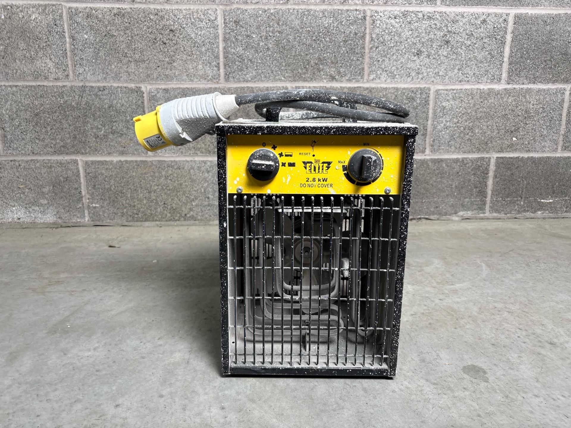 Elite 2.8Kw Fan Heater 110V 32A S/N: Ehfh110082400819 -THX22642 - No Reserve