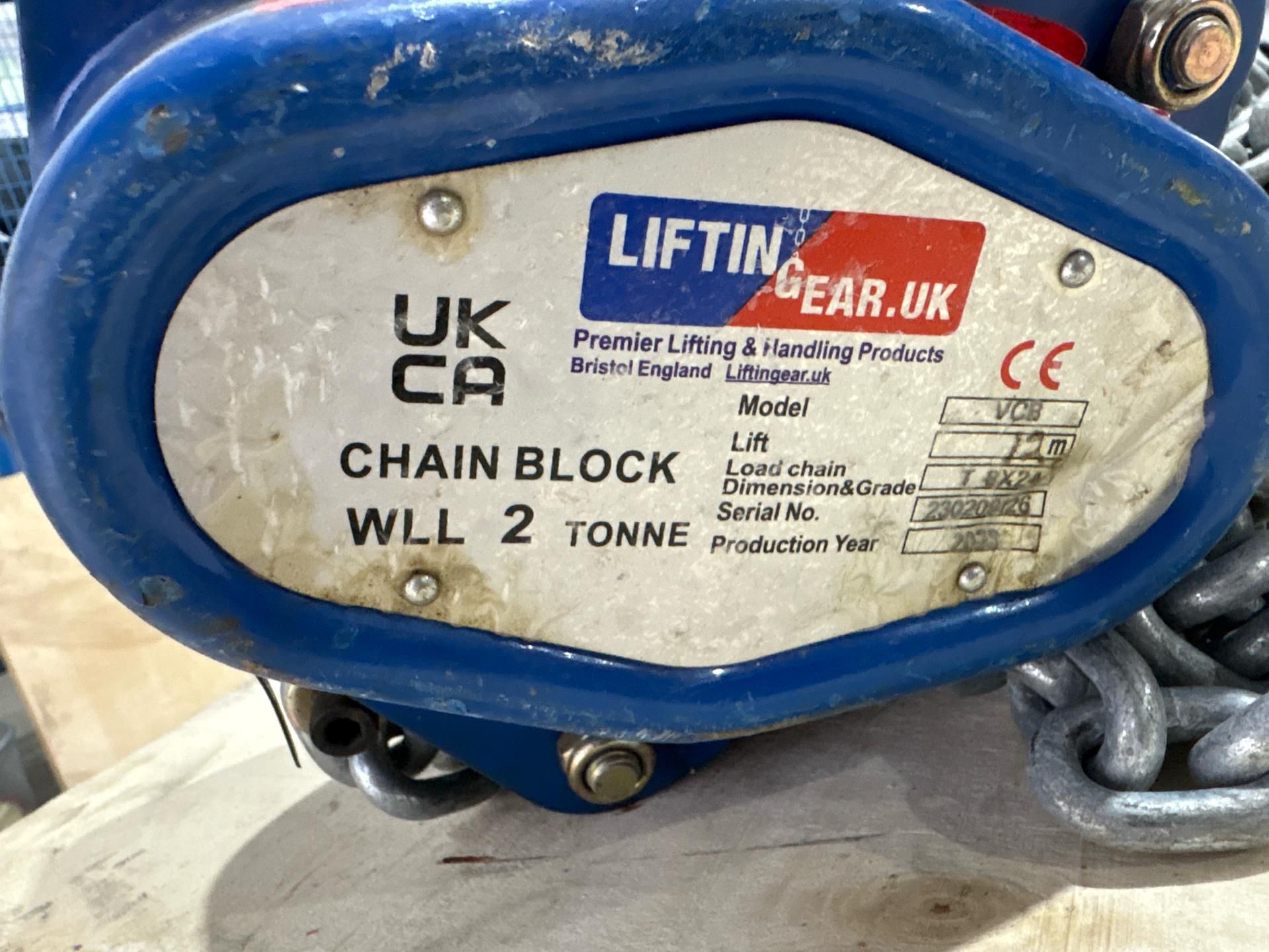 2T Chain Hoist and Chain - THX19153 - No Reserve - Image 5 of 6