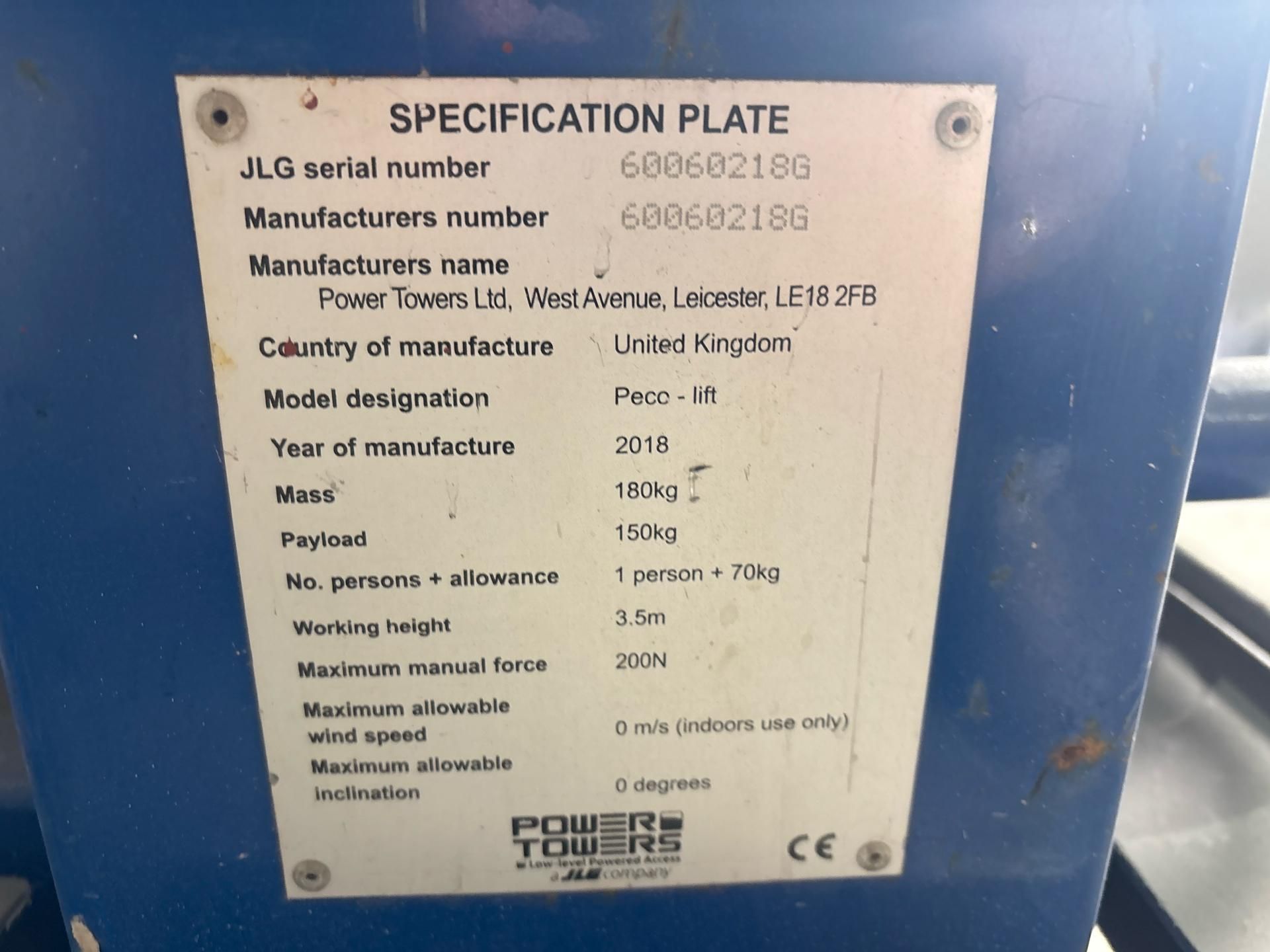 Peco Lift Work Platform - THX5882 - No Reserve - Image 9 of 11