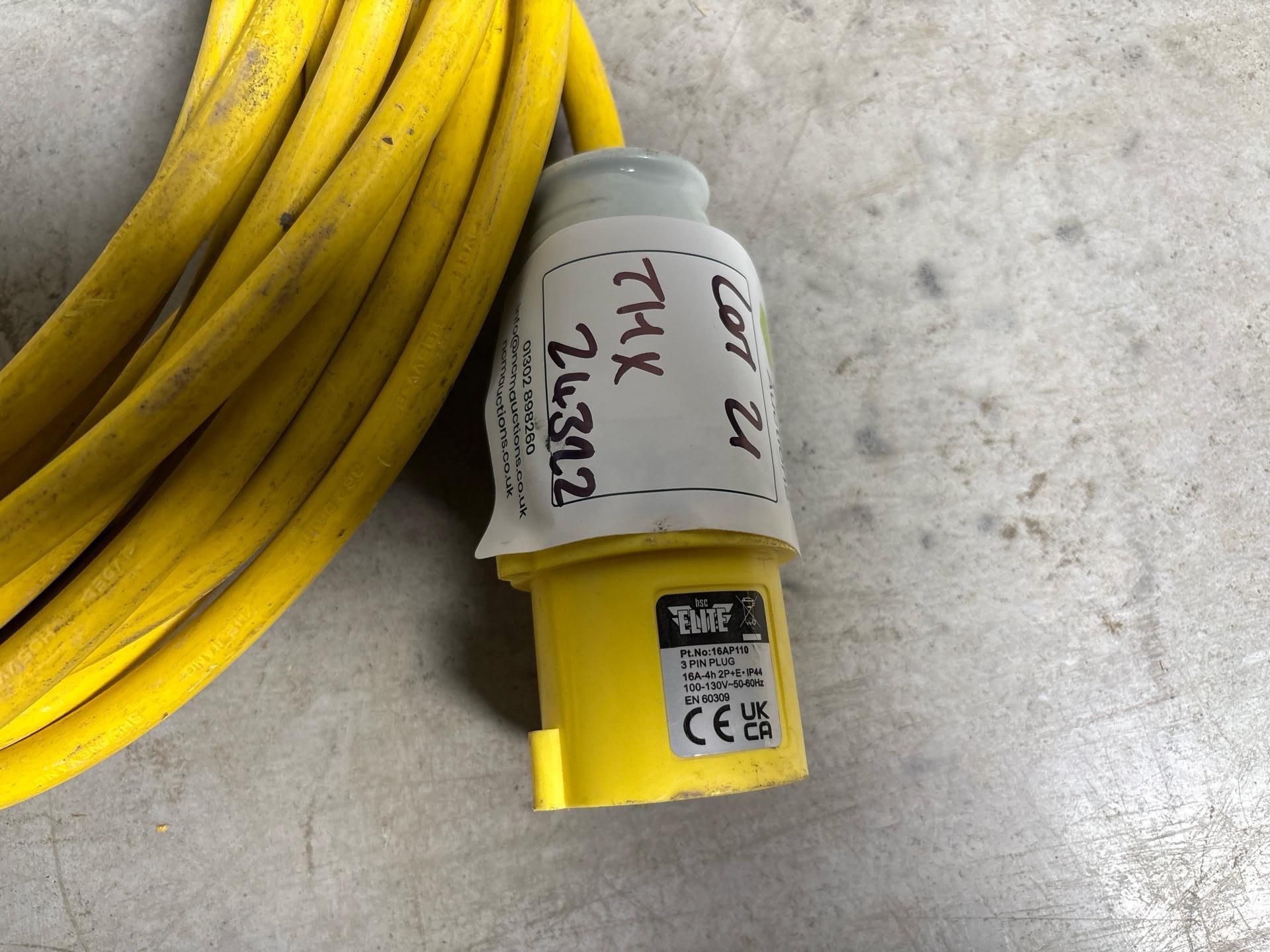14M Extension Cable 110V 16A THX24322 - No Reserve - Image 4 of 4