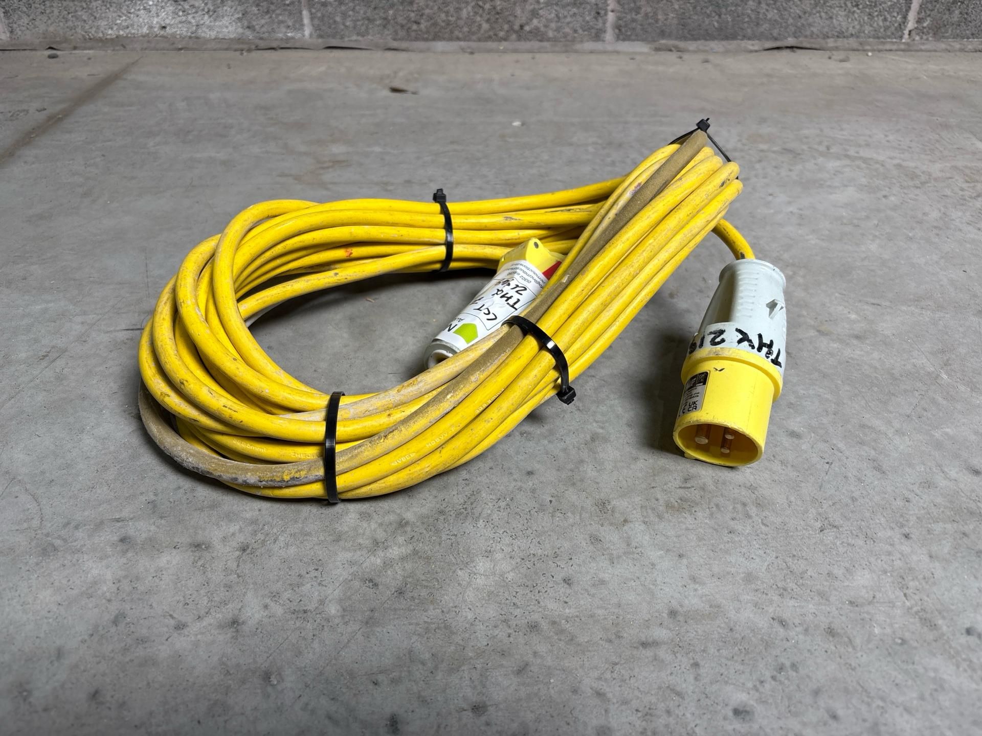 14M Extension Cable 110V 16A. S/N: 240749-THX21949 - No Reserve - Image 2 of 5