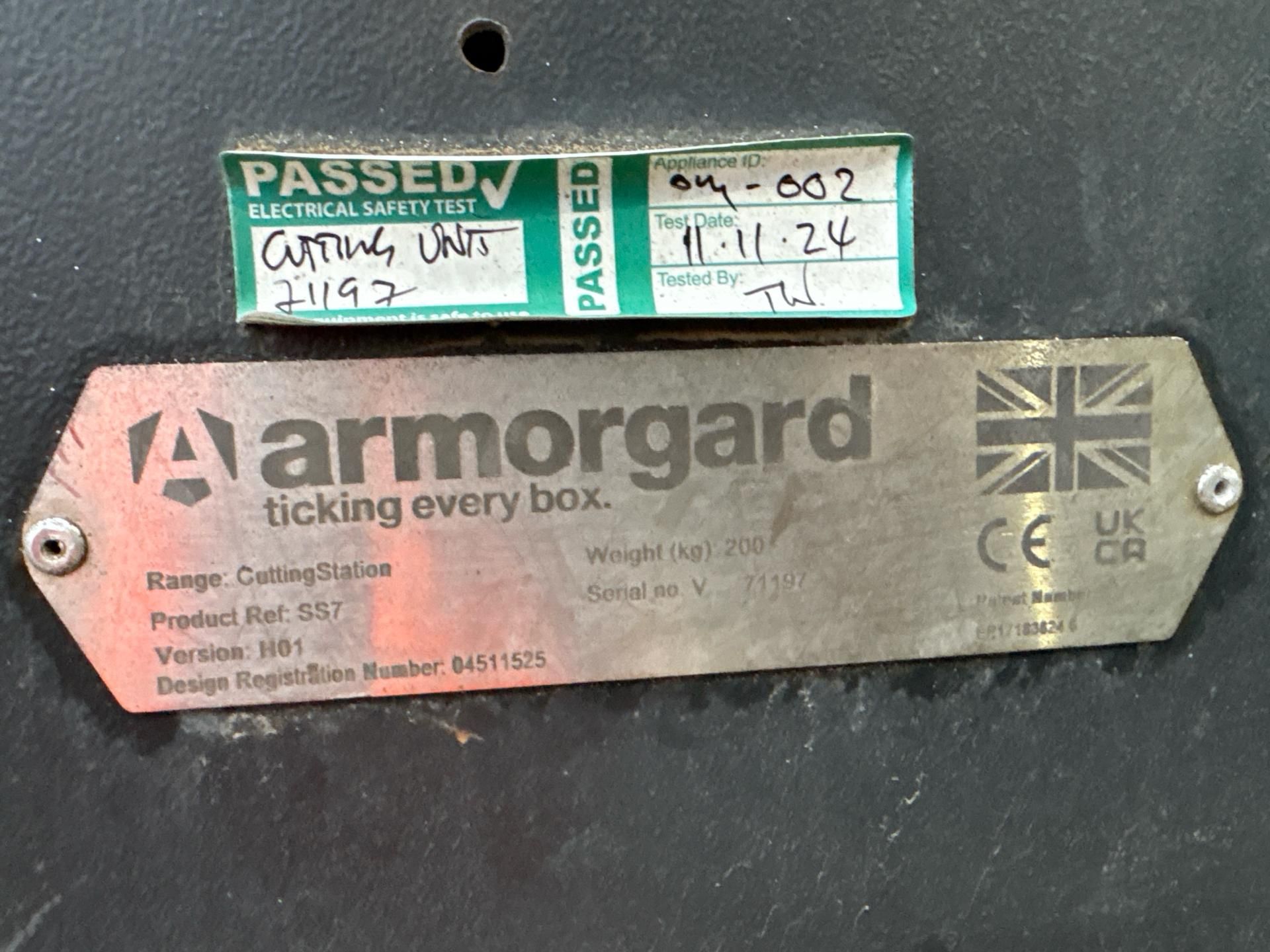 Armorgard Cutting Station. S/N: 727-THX12331 - No reserve - Image 5 of 10