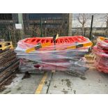 Pallet of Orange Plastic Saftey Barriers - No reserve