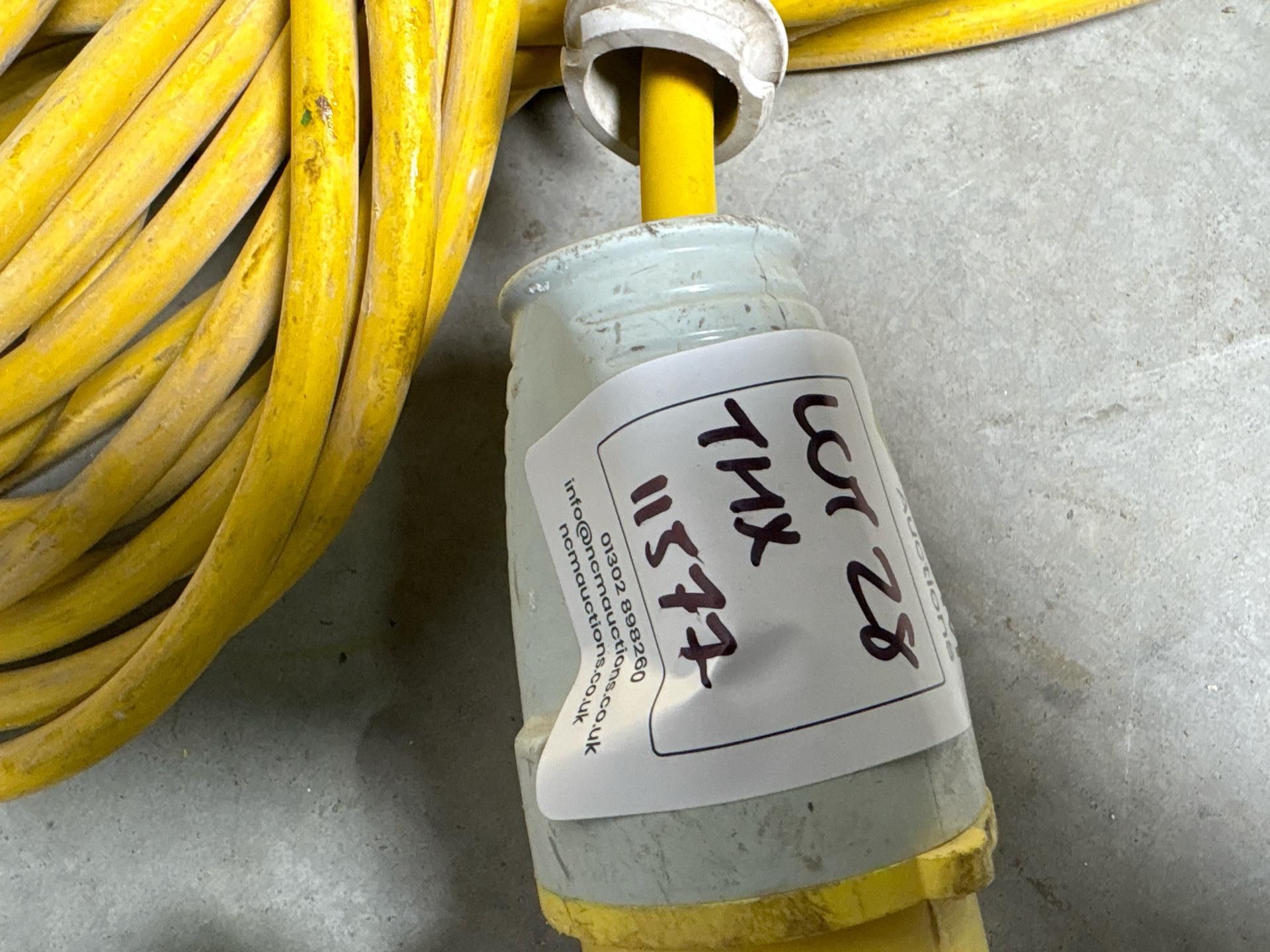 M Extension Cable 4Mm 110V 32A. S/N: Blank-THX11577 - No Reserve - Image 4 of 5