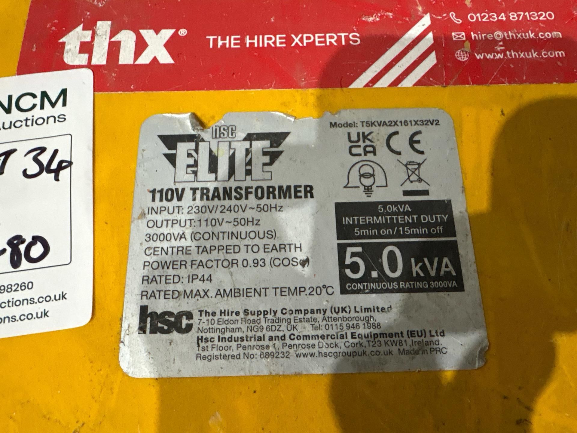 Elite 110v Kva Transformer -THX17780 - No Reserve - Image 6 of 7