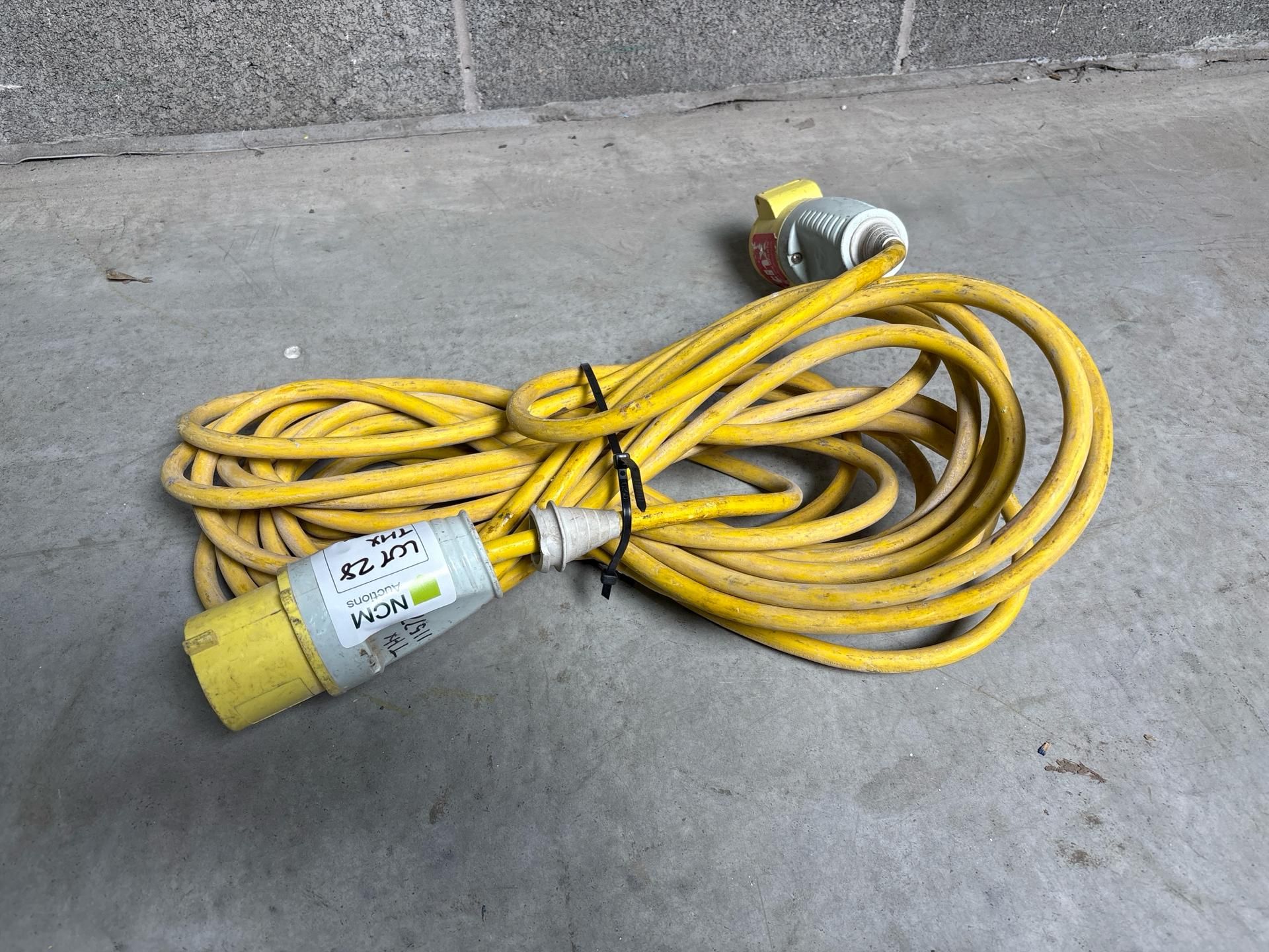 M Extension Cable 4Mm 110V 32A. S/N: Blank-THX11577 - No Reserve - Image 2 of 5