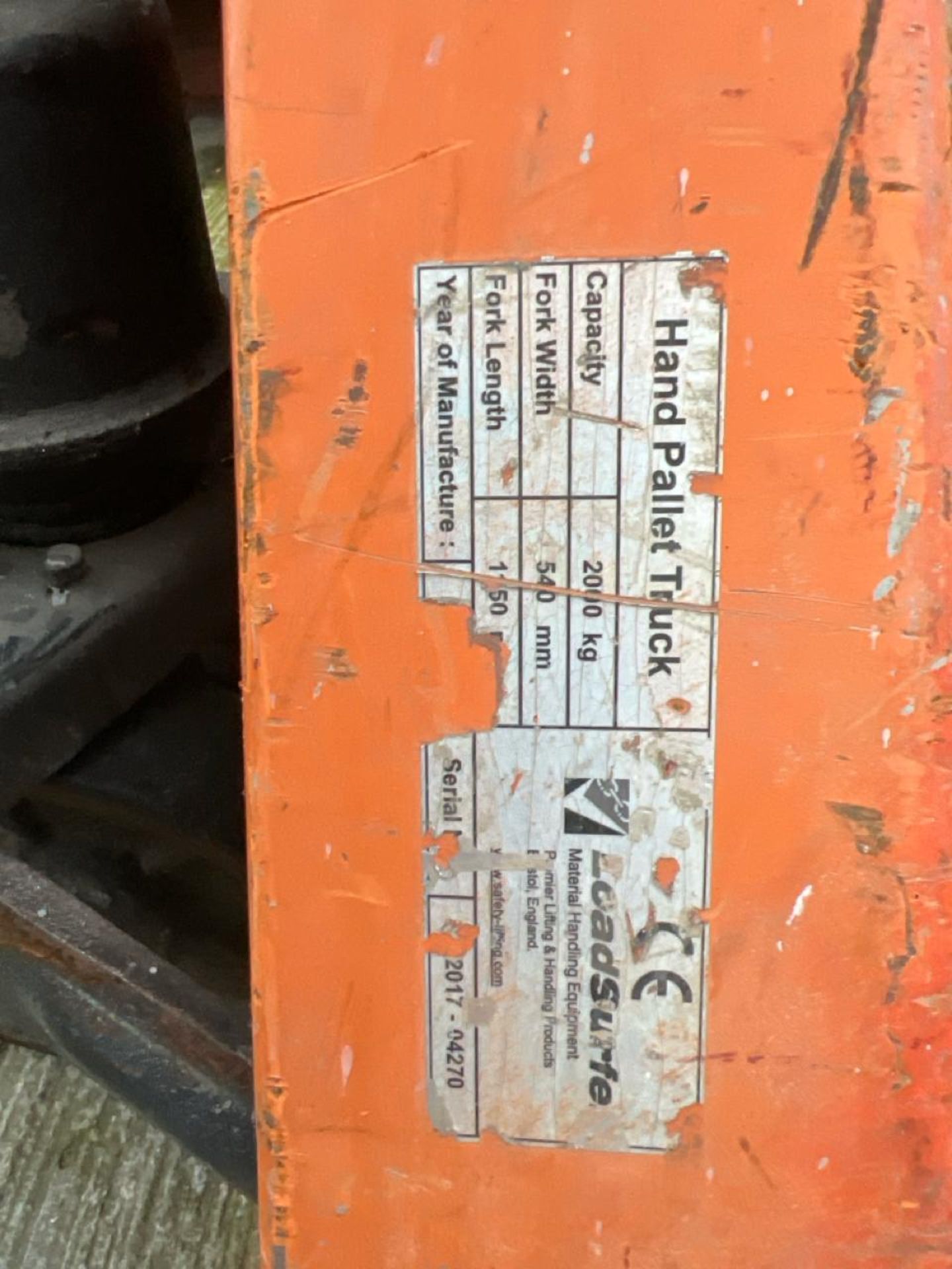 Manual Pallet Truck THX6105 - No reserve - Image 3 of 7