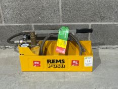 Rems Push Manual Pressure Test Pump. S/N: Blank-THX23204 - No Reserve