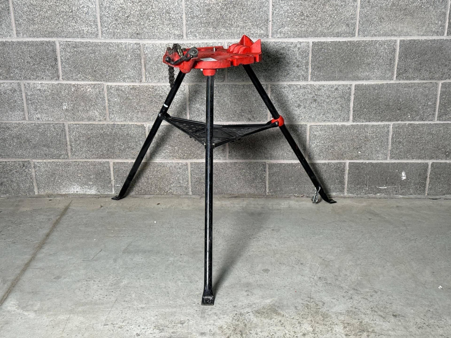 Ridgid Tripod Pipe Stand With 6" Chain Vice - Thx23373 - No Reserve
