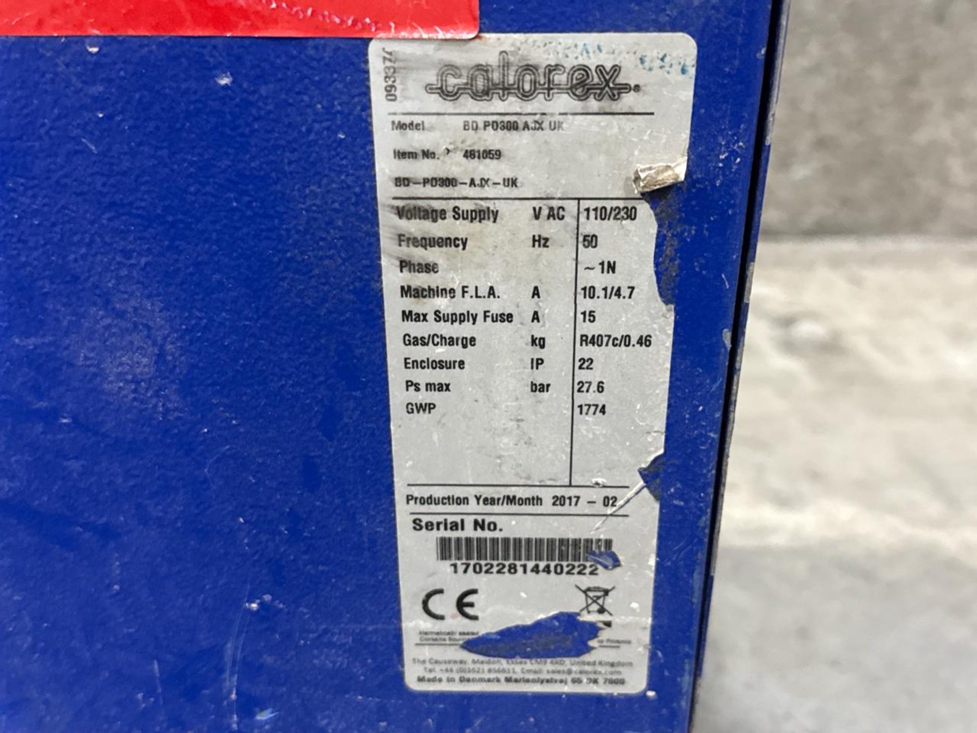 Dual Voltage Dehumidifier - (Add Voltage Here). S/N: 1702281440222-THX6259 - No Reserve - Image 7 of 8