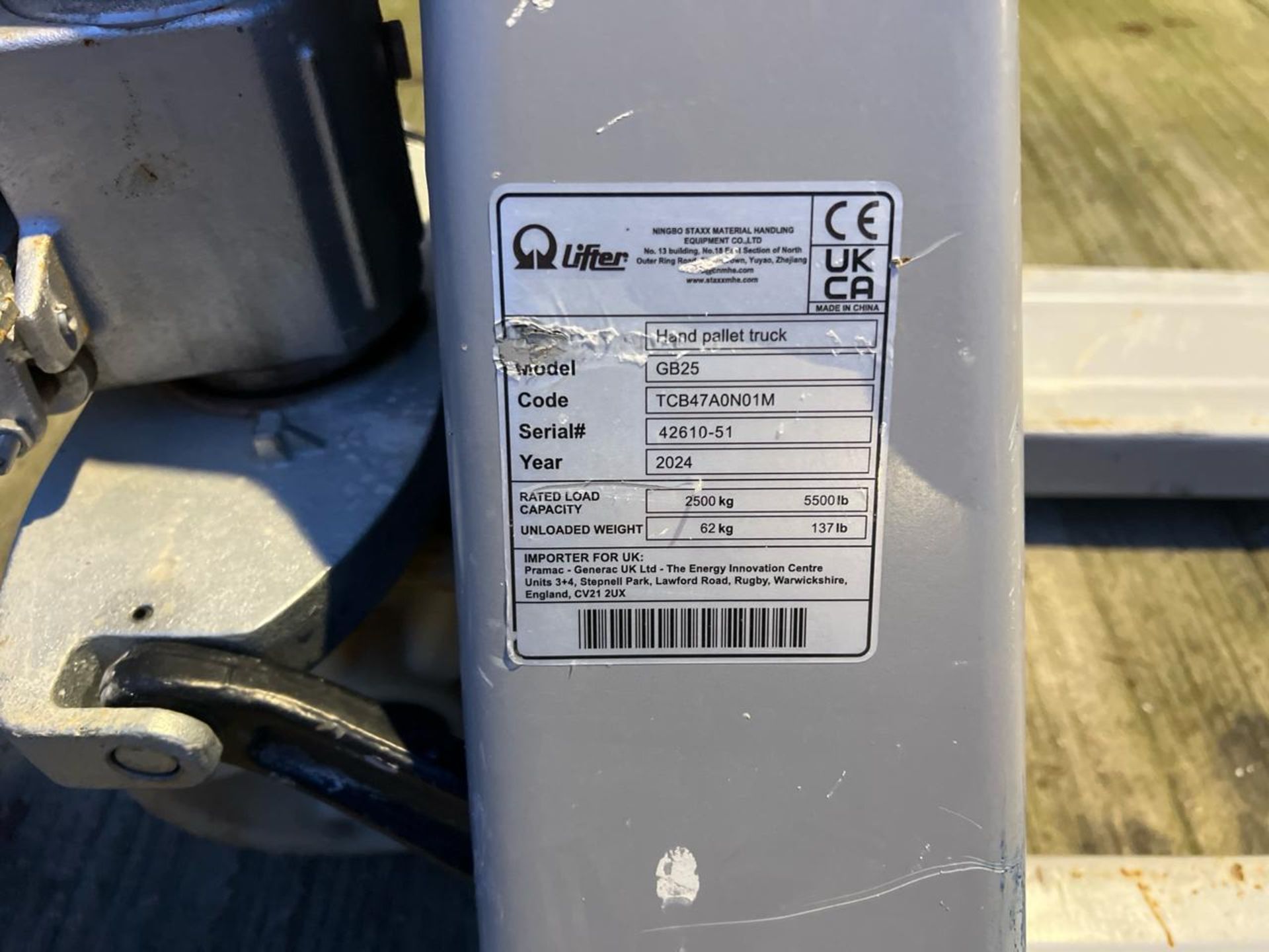 Manual Pallet Truck THX24785 - No reserve - Image 3 of 6