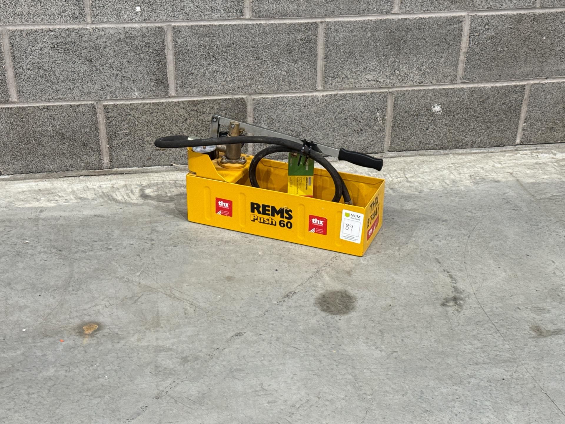 REMS PUSH Manual Pressure Test Pump - Thx27447 - No Reserve