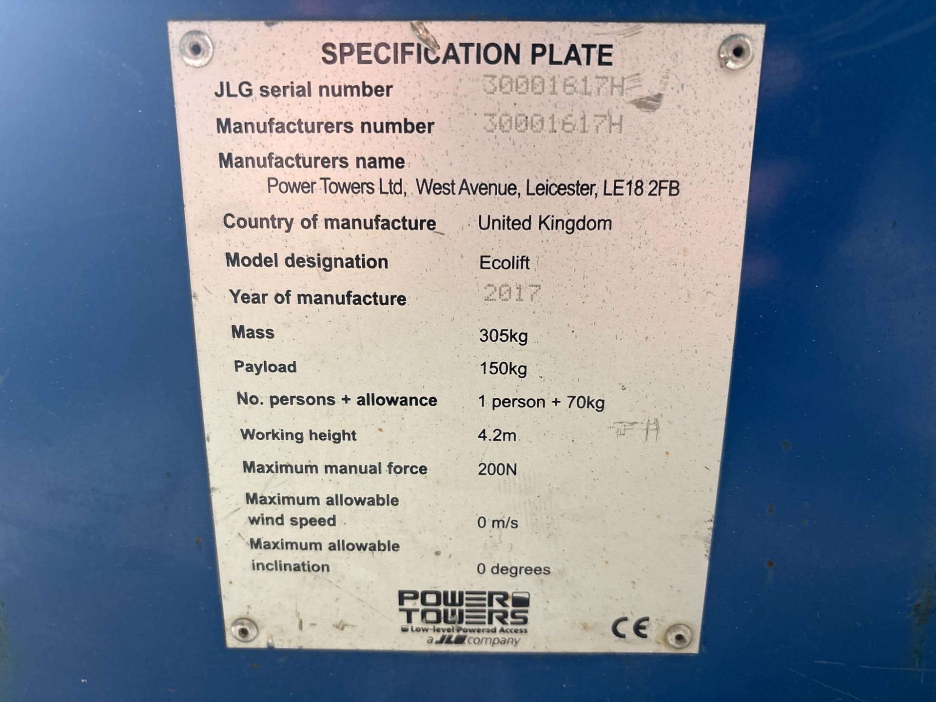 Ecolift Work Platform - THX4686 - No Reserve - Image 10 of 10