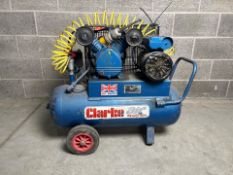 Clarke Air 14cfm Compressor - THX11479 - No Reserve