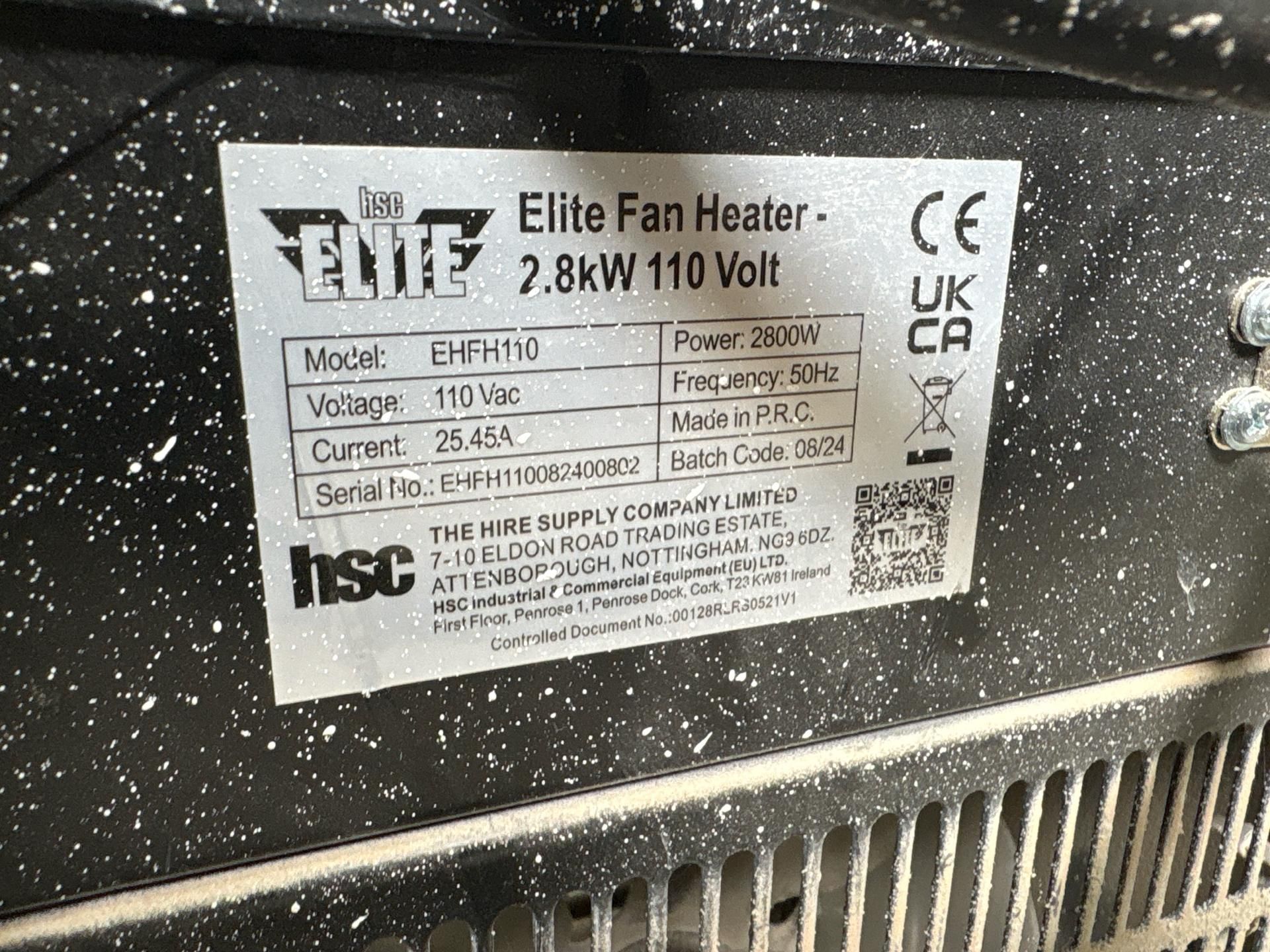 Kw Fan Heater 110V 32A. S/N: Ehfh110082400802-THX22640 - No Reserve - Image 6 of 8