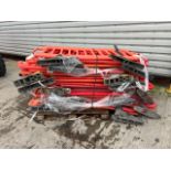 Pallet of Orange Plastic Saftey Barriers - No reserve