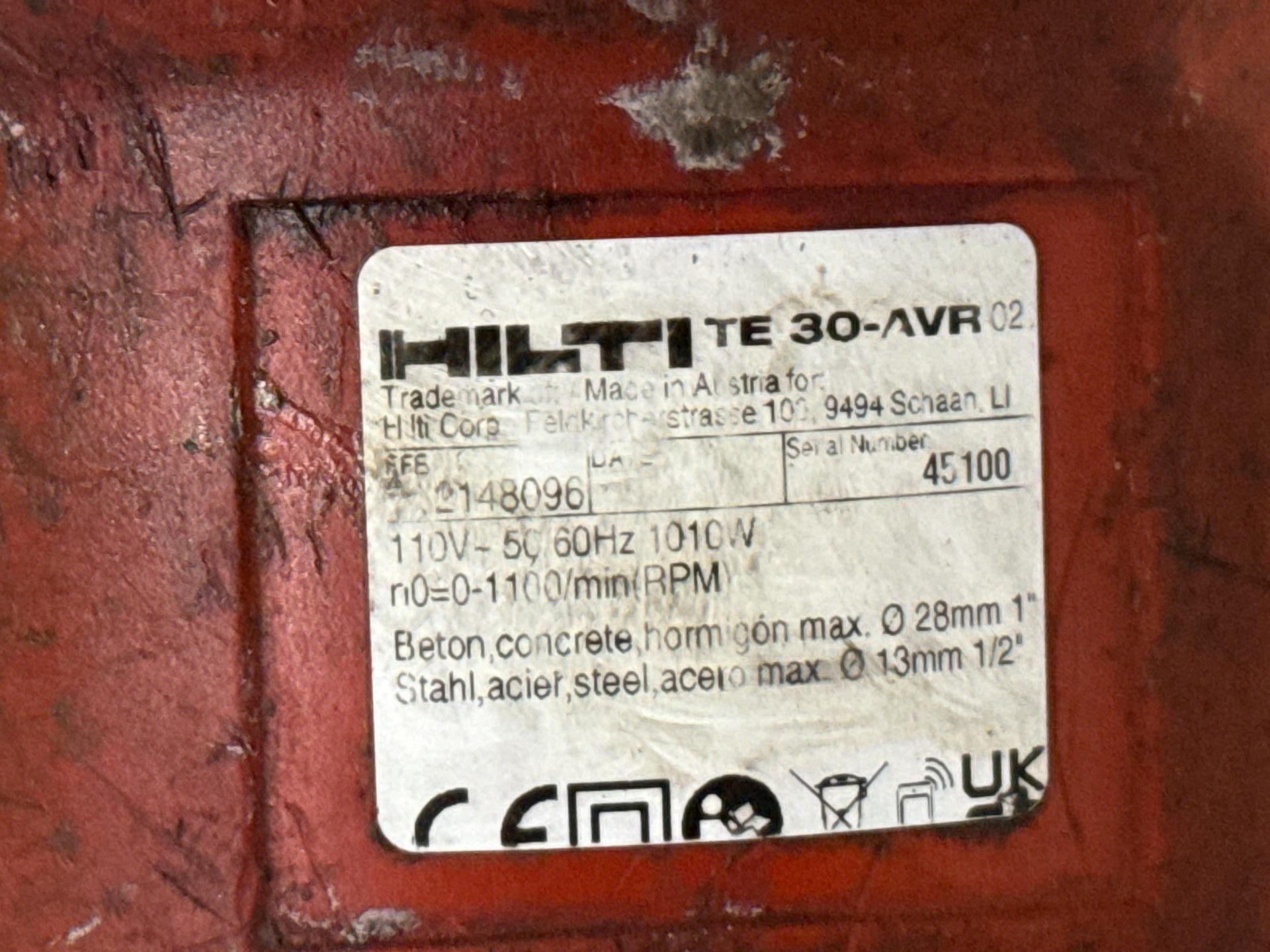 HILTI Combi Hammer Drill - Thx7506 - No Reserve - Image 7 of 7