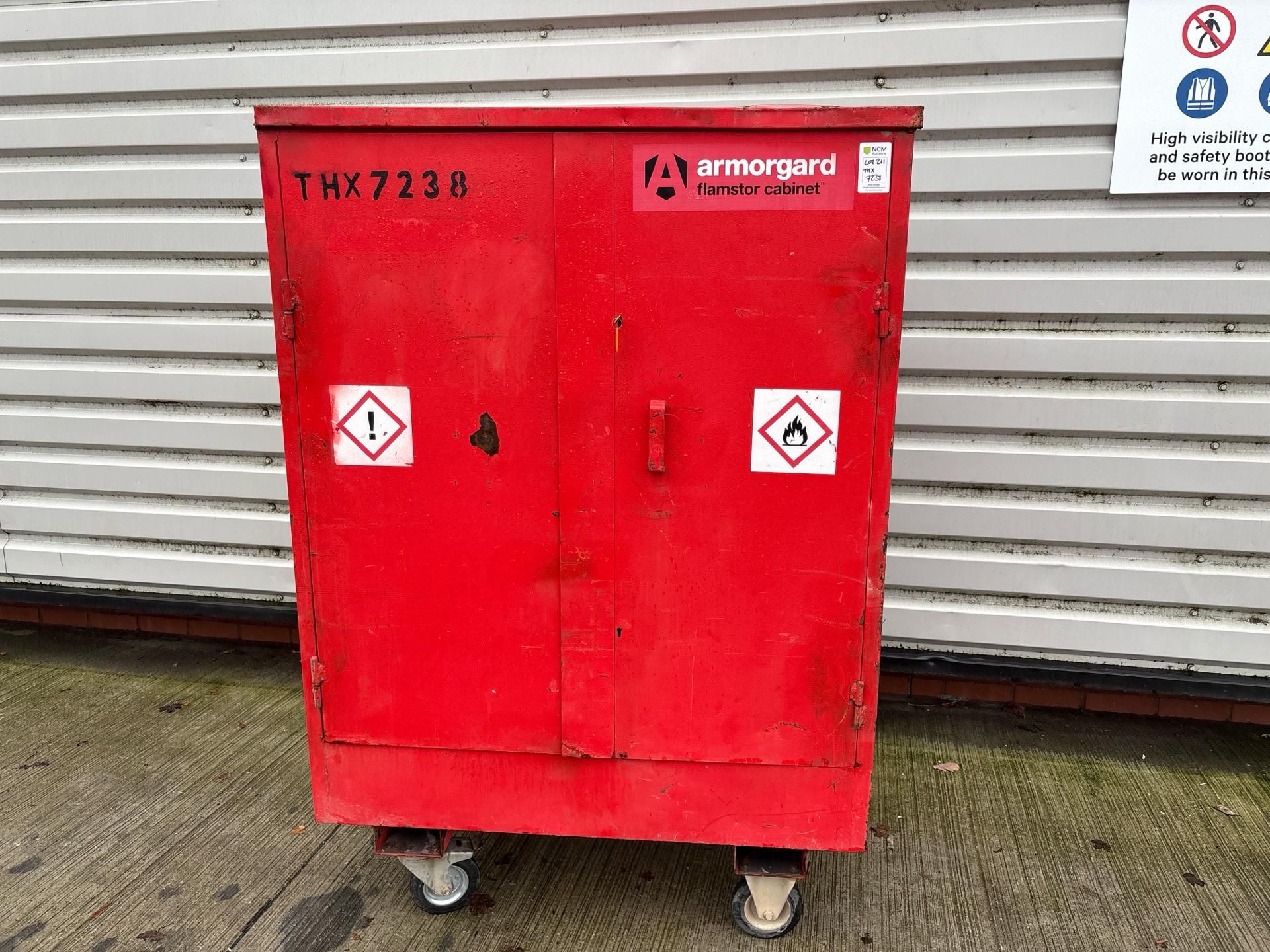 Flamstor Cabinet - Large C/W Wheels. S/N: 1247B-THX7238 - No Reserve