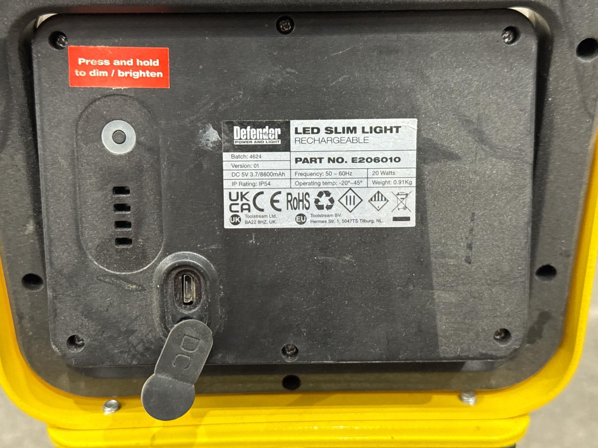 Defender LED Rechargeable Light With Telescopic Stand - Thx29335 - No Reserve - Image 4 of 4