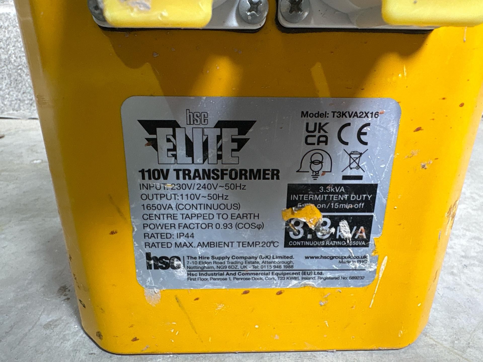 Elite 3.3Kva Transformer -THX19366 - No Reserve - Image 5 of 6