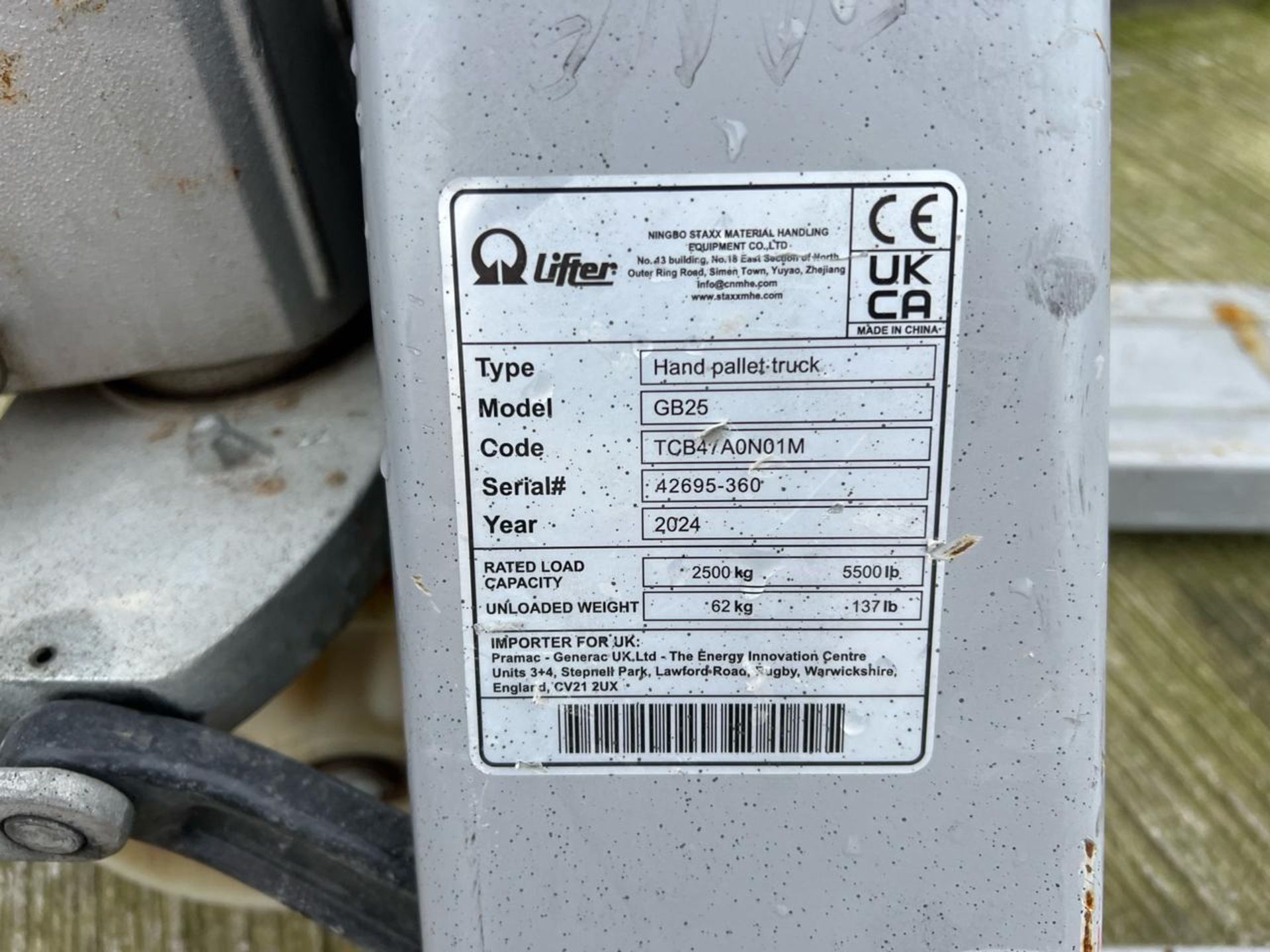 Manual Pallet Truck THX22259 - No reserve - Image 2 of 7