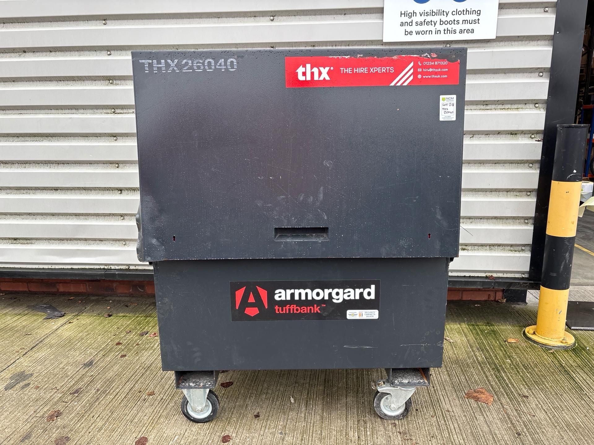 Wheeled Site Security Chest - Large. S/N: 37C-THX26040 - No Reserve