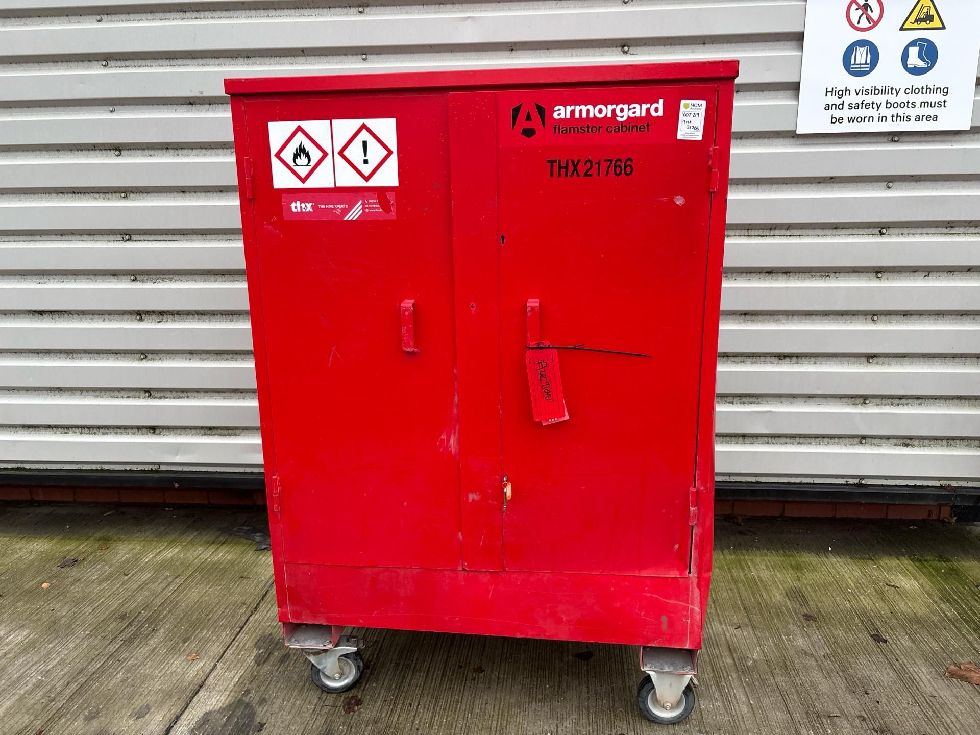 Flamstor Cabinet - Large C/W Wheels. S/N: 458B-THX21766 - No reserve