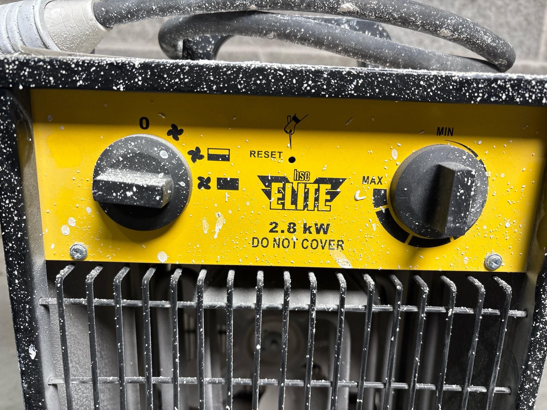 Elite 2.8Kw Fan Heater 110V 32A S/N: Ehfh110082400819 -THX22642 - No Reserve - Image 4 of 8
