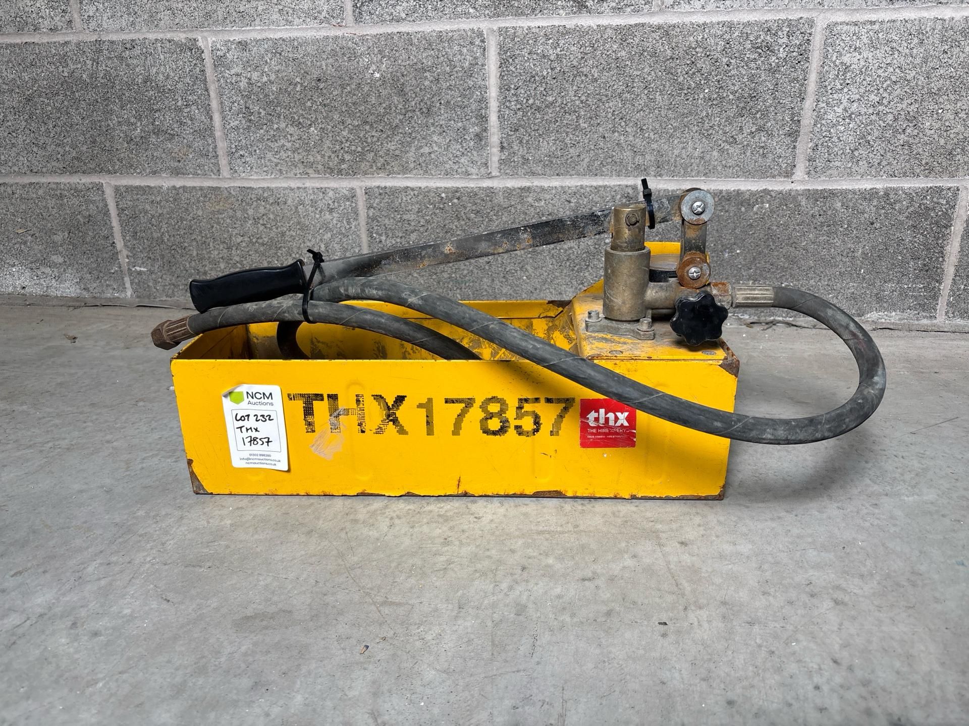 Rems Push Manual Pressure Test Pump. S/N: Blank-THX17857 - No Reserve