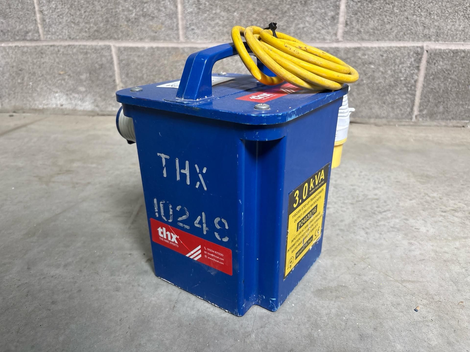 Step Up Transformer 110V To 240V - 16A S/N: Blank-THX10248 - No Reserve - Image 5 of 7