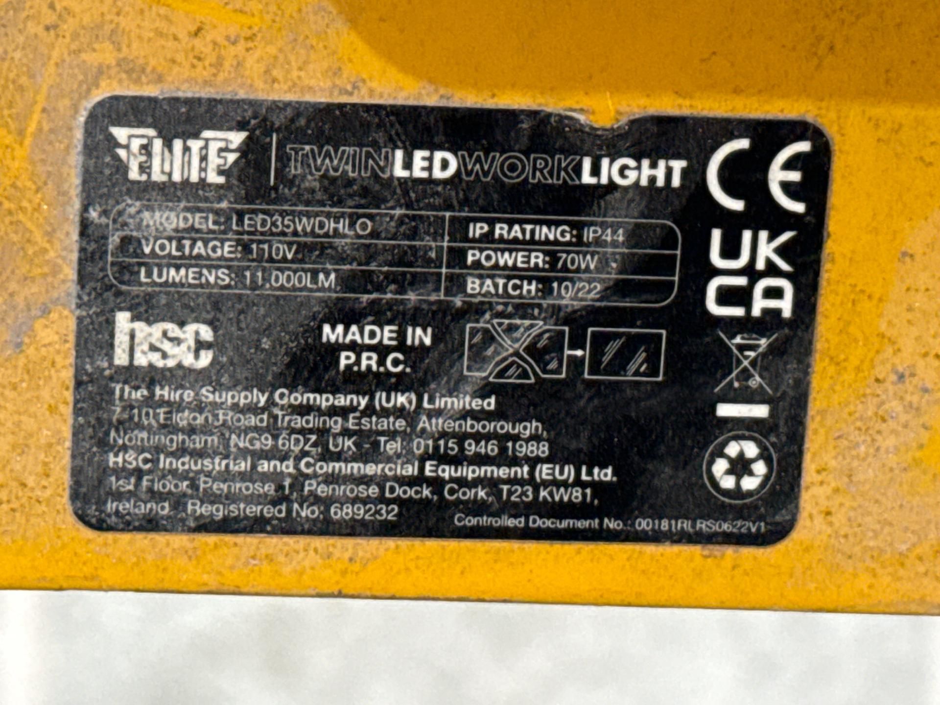 V Twin Head Swing Leg Led Lighting - Thx14950 - No Reserve - Image 3 of 5