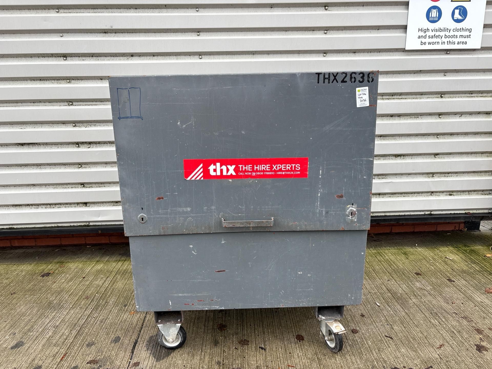 Wheeled Site Security Chest - Large. S/N: 177B-THX2636 - No Reserve
