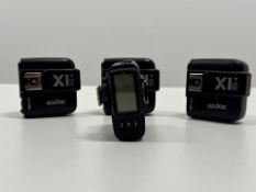 Godox X1T-N 2.4G Flash Triggers With Central Control Unit x4 - No Reserve