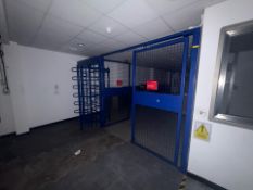 Metal Access Gate with Turnstile