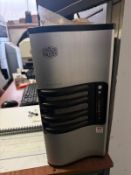 2 x AOC Computer Screens & Cool Master Towers For Printers With Print Match Software