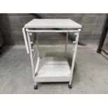 Grey Metal Trolley - No Reserve
