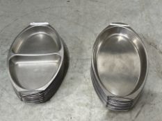 Stainless Steel Oval Serving Bowl - No Reserve