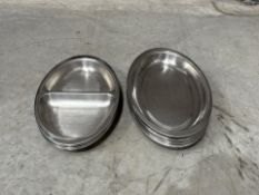 Stainless Steel Oval Serving Bowls - No Reserve