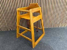 Bolero Wooden High Chair