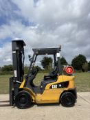 2019 Caterpillar 2.5 Tonne Forklift, 6m Triple Height Stage Mast, Side Shift, Gas, 13286 Hou