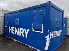 20ft Site Welfare Office Contents of cabin included Lighting, heating and power installed