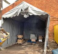 Heavy Duty 12 Foot Temporary Shelter large enough to fit a van in around 18 feet in length approx