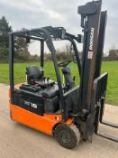 2008 Doosan 1.5 Tonne Electric Forklift 4734 Hours 1.5 tonne lift capacity year of manufacture 20