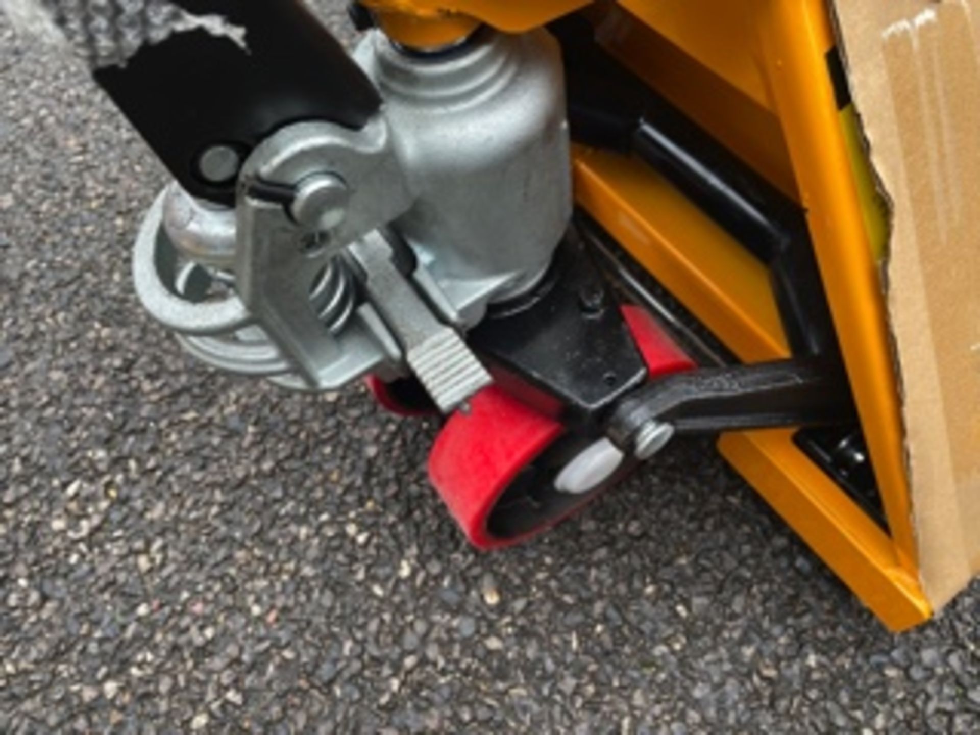 2000kg Brand New WEquip Pallet Truck 1200mm Forks Silent Running Wheels 550mm wide forks ideal fo - Image 9 of 12