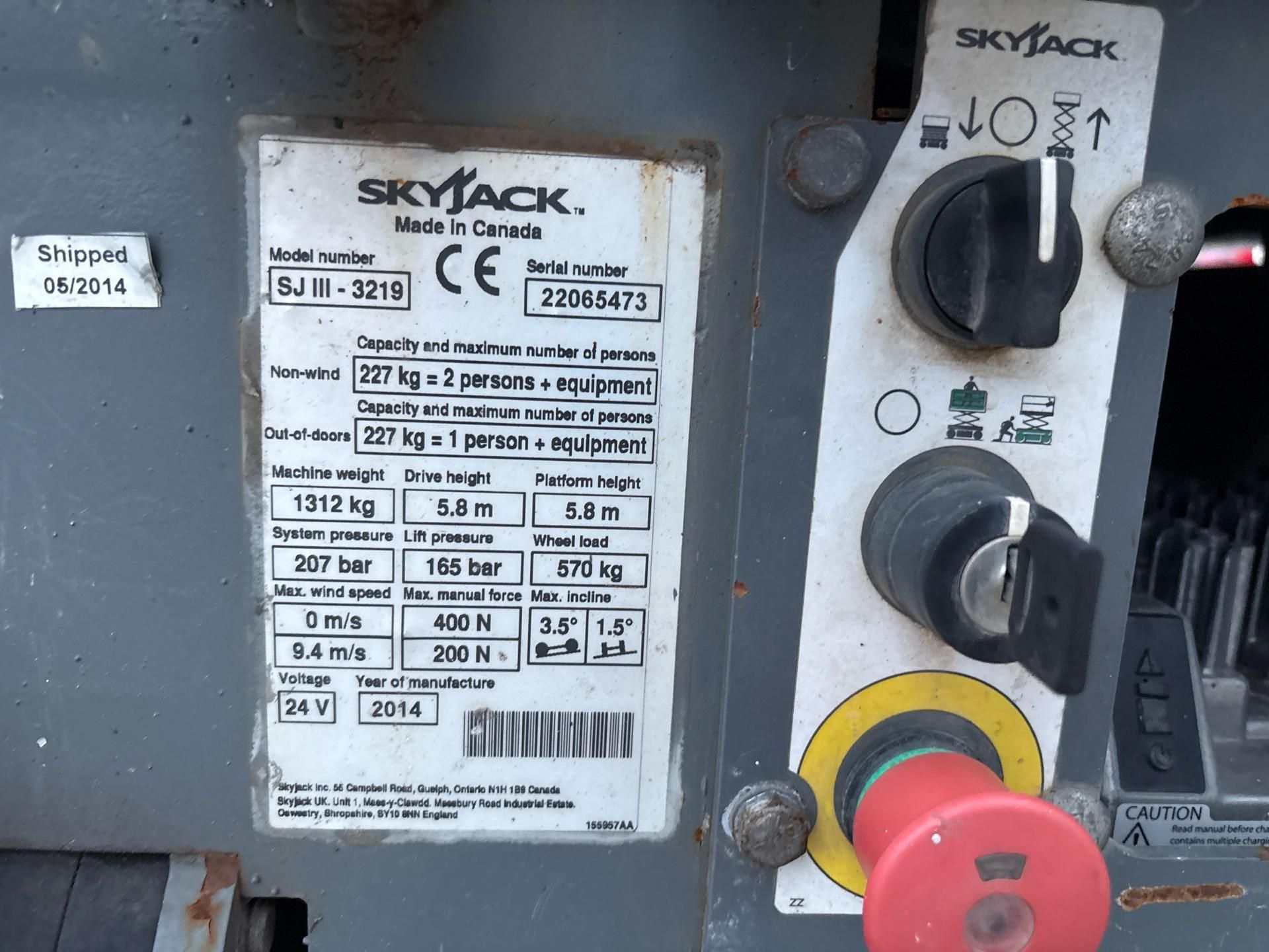 2007, SKYJACK - SJ9250RT 4x4 Scissor Lift (3,421 hours) Low Hours: Only 3,421 hours of use, ensurin - Image 35 of 35