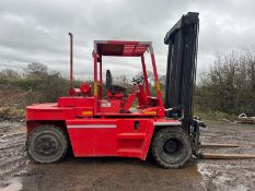 Kalmar 7 Tonne Diesel Forklift, 3.3m Lift Height, Side Shift, Fork Positioner