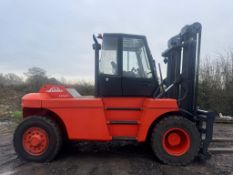 2002 Linde H120 12 Tonne Diesel Forklift, 8189 Hours, 3.7m Lift Height, Side Shift, Fork Positioner