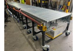 AHS Industrial Powered Expandable Roller Conveyor